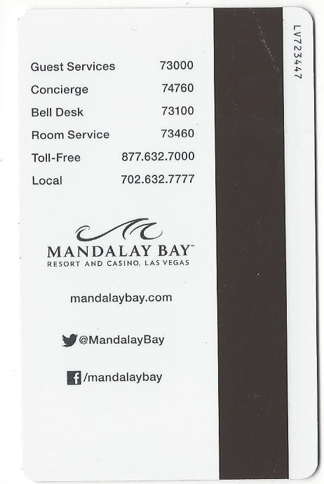 USA-11465 Pro The Home Depot Hotel Key Card : Mandalay Bay Las Vegas 